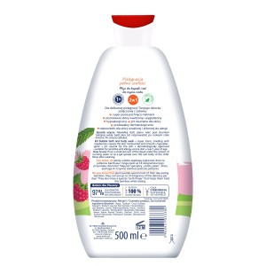 BOBINI Fun Płyn do kąpieli i żel do mycia Wysoka piana o zapachu malin 500ml